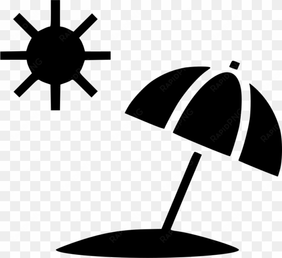 clip art freeuse stock sun summer umbrella beach svg - beach symbol png