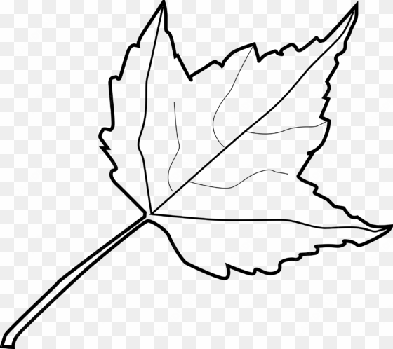 clip art leaves black and white