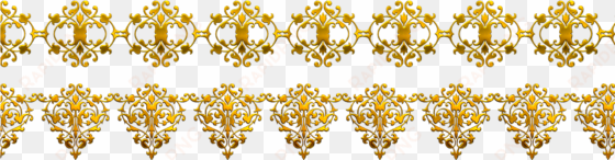 clip art library flower pattern transprent png free - golden borders