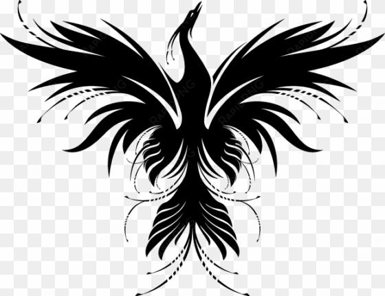 clip art library phoenix rising pilates - tribal phoenix rising