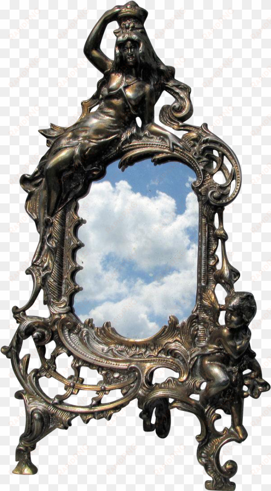 clip art library stock antique mirror or picture frame - mirror