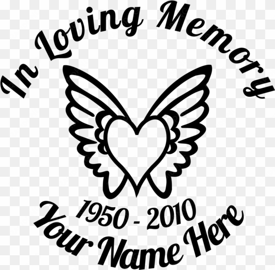 clip art royalty free download in loving with wings - loving memory heart sticker