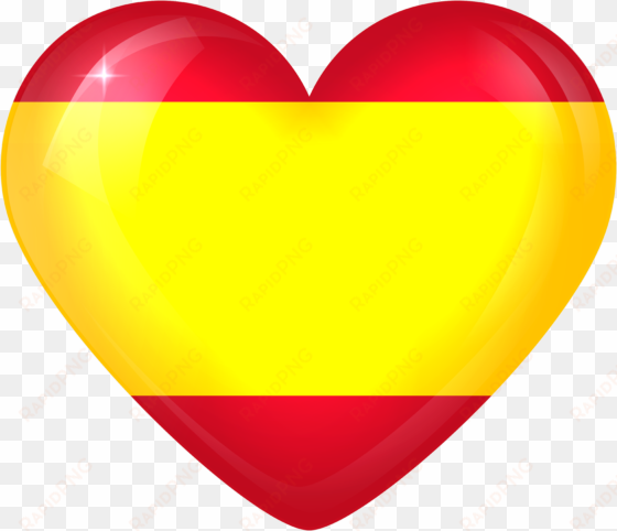 clip art royalty free library large heart gallery yopriceville - heart with spanish flag