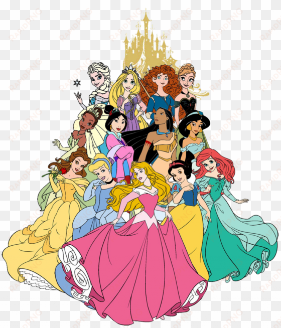 clip art transparent download best free princess file - all disney princess clipart