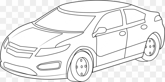 clip arts related to - car black and white clip art
