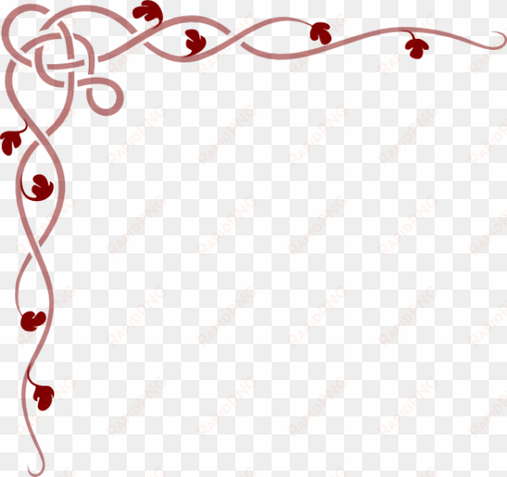 clip arts related to - corner border png red