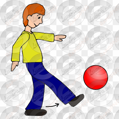 clip black and white download kick ball picture for - kickball