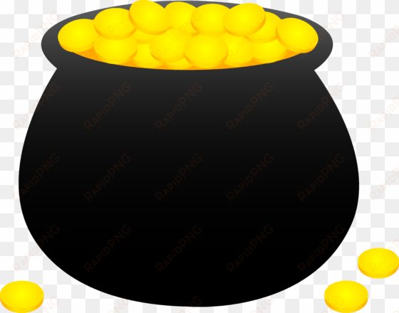 clip black and white stock cartoon - pot of gold clip art