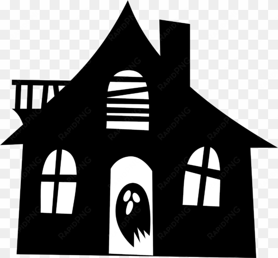 clip download haunted big image png - haunted house silhouette
