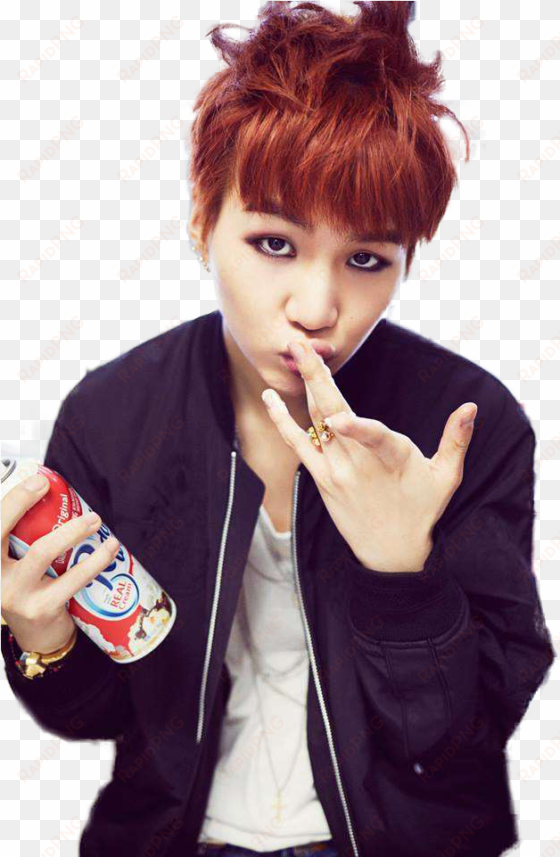 clip free stock bts png by abagil on deviantart - suga bts red hair