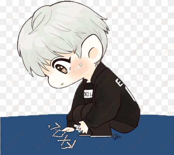 clip freeuse download png chibi by ruby on deviantart - exo chanyeol chibi png