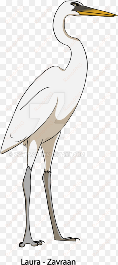 clip freeuse download white by zavraan on deviantart - cartoon white heron bird