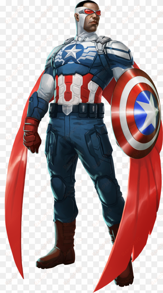 clip freeuse modern drawing captain america - sam wilson capitão américa