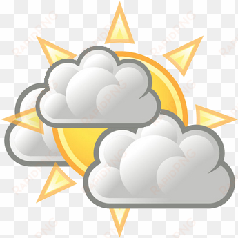 clip freeuse stock collection of high quality free - mostly cloudy weather symbol