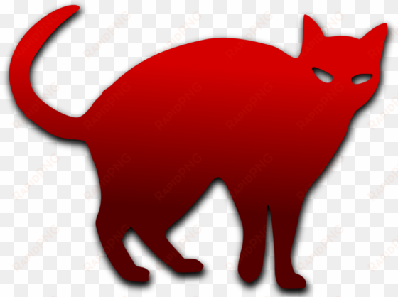 clip royalty free library clip art image illustration - red cat clipart