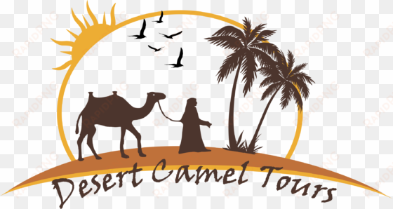 clip royalty free tours - camal in desert logo