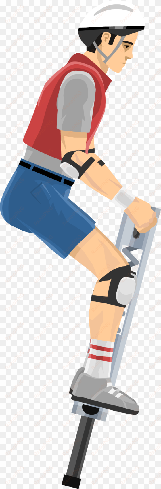 clip stock pogostick man wiki fandom powered by wikia - happy wheels pogo man