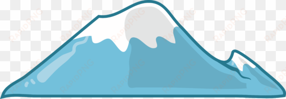 clip transparent download cartoon blue top transprent - cartoon mountain with snow