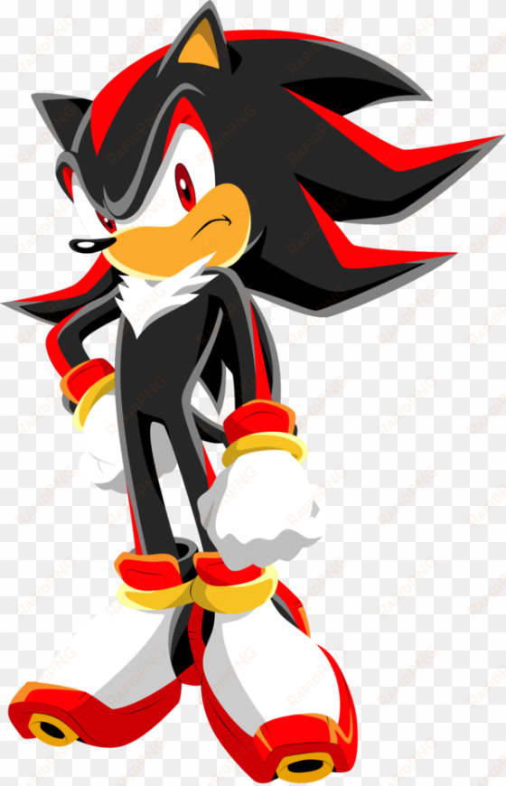 clip transparent hedgehog vector shadow - shadow the hedgehog sonic x fanpop