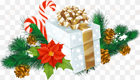 Clip Transparent Stock Transparent White Gift Decor - Christmas Day transparent png image