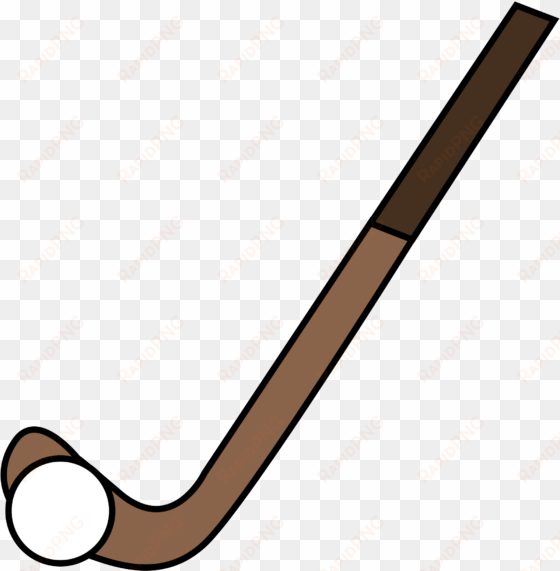 clipart ball hockey stick - draw a hockey stick and ball
