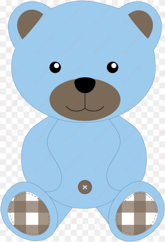 clipart bear boy - blue teddy bear clip art