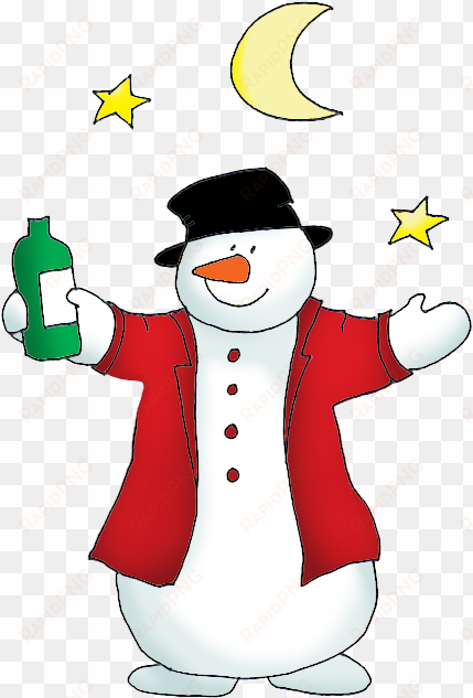 Clipart Black And White Snowman Drinking Frames Illustrations - Snowman Drinking Clipart Free transparent png image