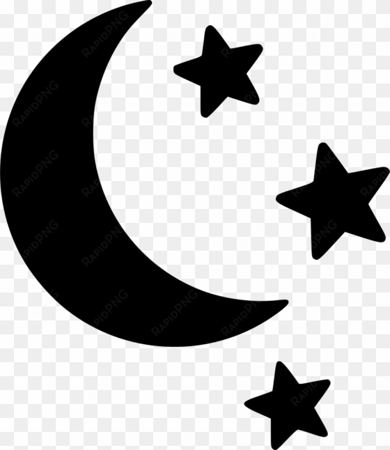 clipart black and white stock icon download onlinewebfonts - moon and stars svg