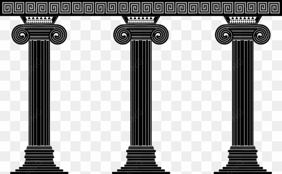 clipart black and white stock pillars vector modern - greek pillars clip art