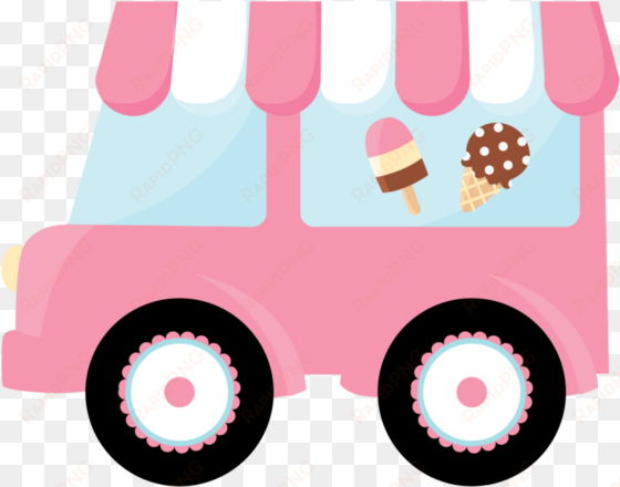clipart car watercolor - ice cream truck png