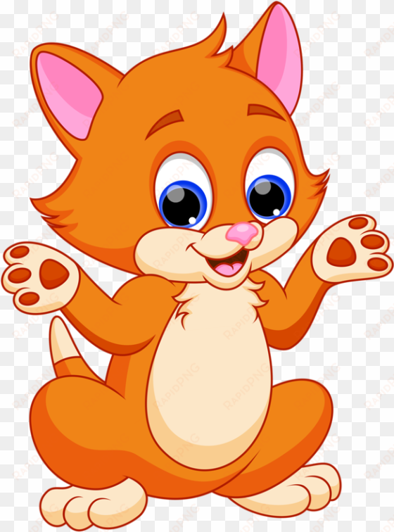 clipart cat yarn - cute cat cartoon characters