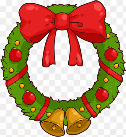 clipart christmas garland clip art library - christmas wreath cartoon png