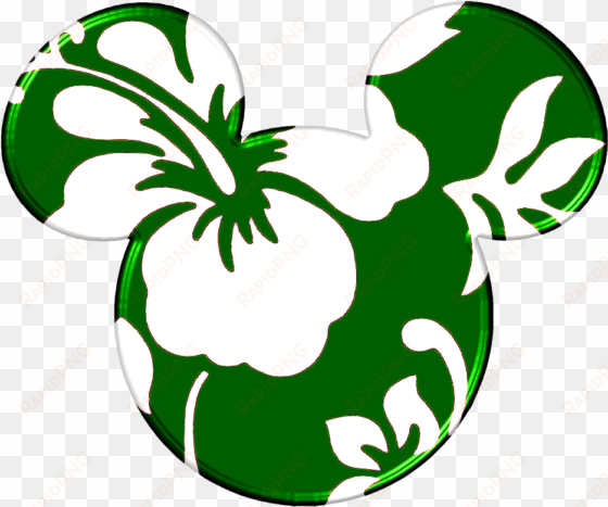 clipart face mickey mouse source - hawaiian mickey mouse head