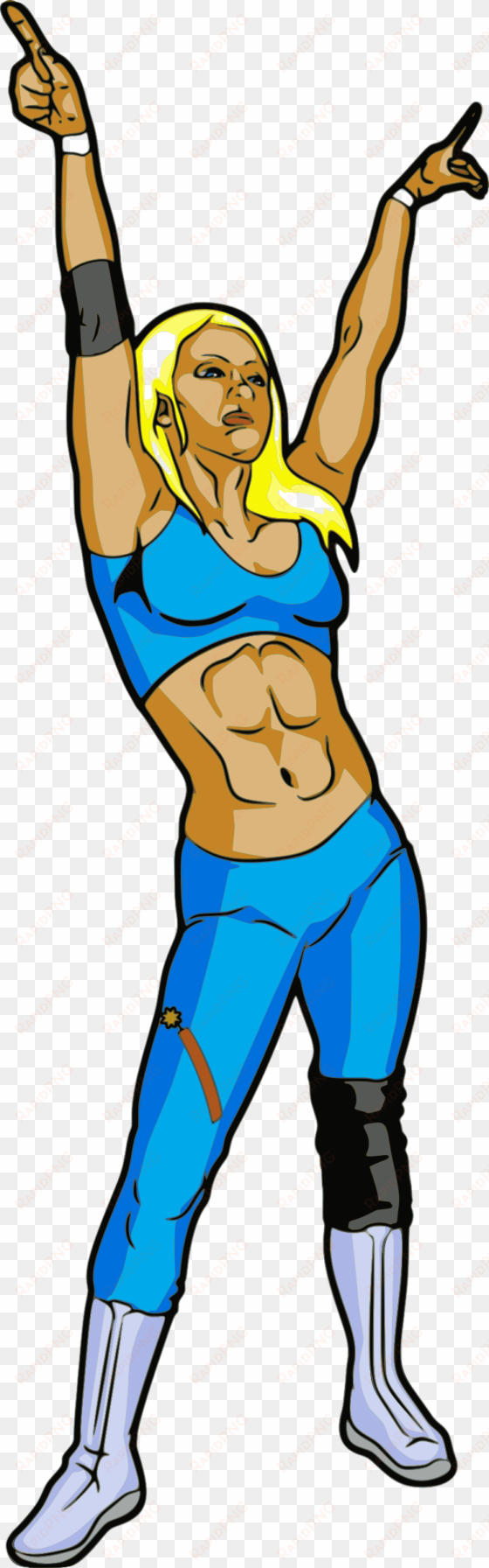 clipart female professional wrestler - women wrestler clip art