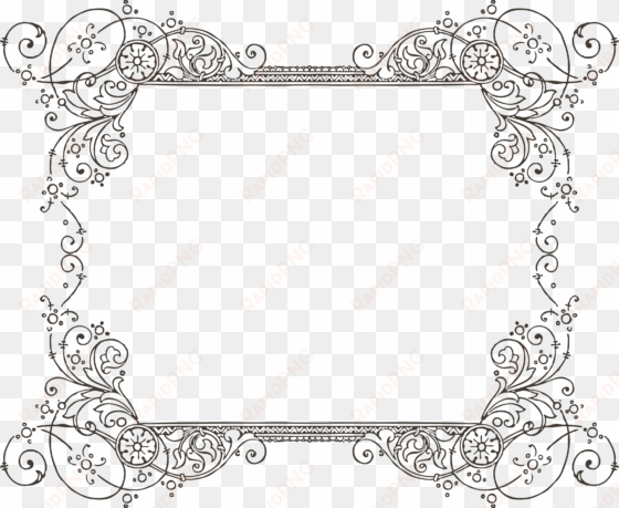 clipart free download and frames picture calligraphic - transparent background fancy borders