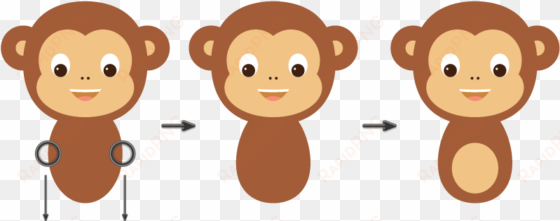 clipart free how to create a hanging illustration in - cartoon monkey body