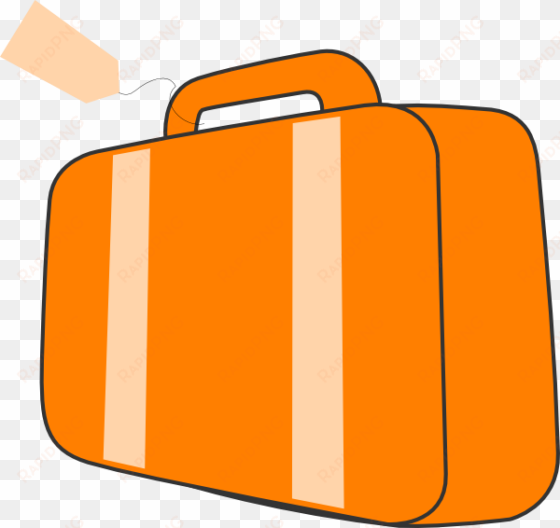 clipart free luggage clipart suitcase handle - orange suitcase clipart