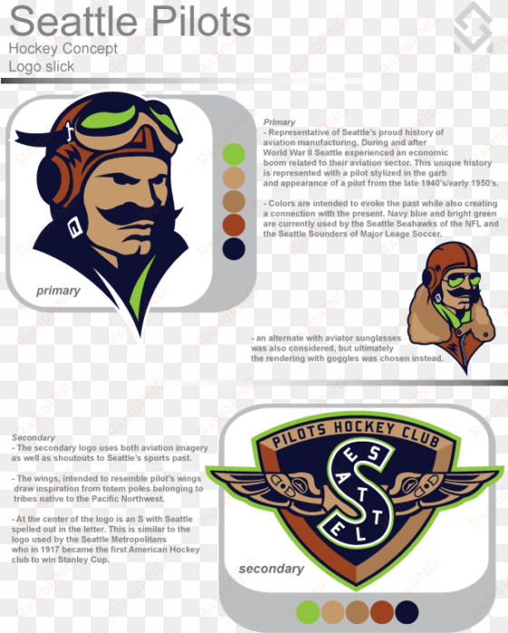 clipart free pilots hockey concept page concepts chris - seattle pilots hockey concept