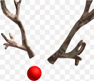 clipart freeuse antlers transparent rudolph - shiny reindeer nose roblox