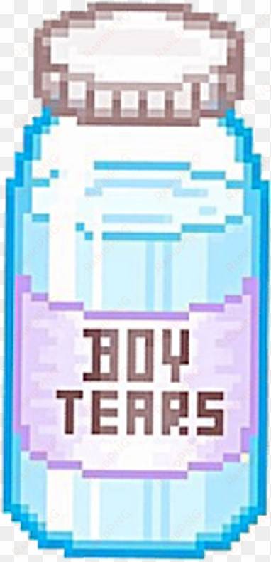 clipart freeuse download bottle boy boytears pixelart - pastel goth transparent stickers