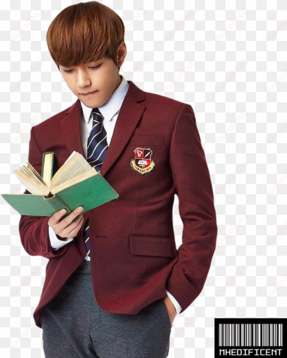 clipart freeuse download render v png by mhedyychan - kim taehyung school uniform
