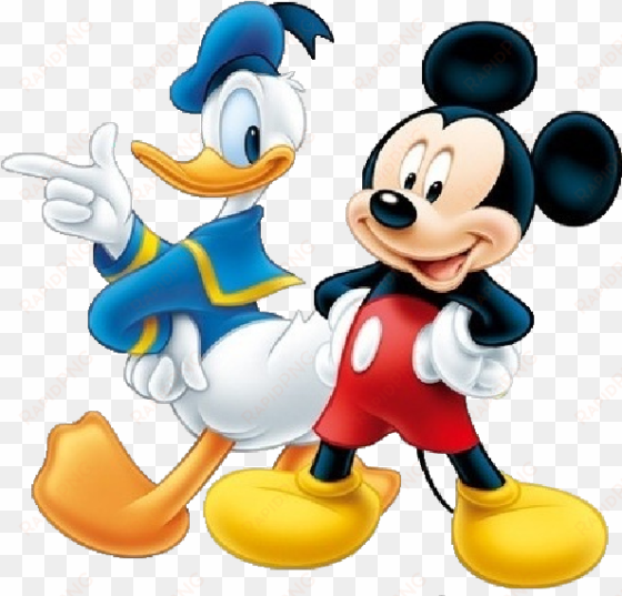 clipart friends mickey mouse clubhouse - donald and mickey png