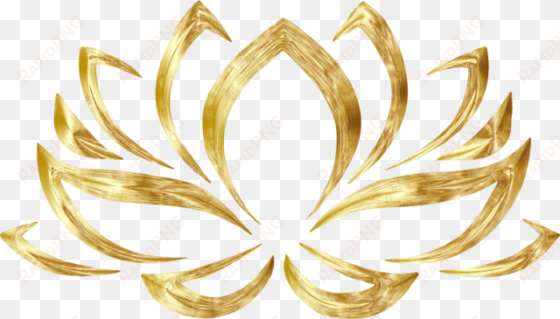 clipart goldenized lotus flower lotus flower clipart - gold lotus flower png