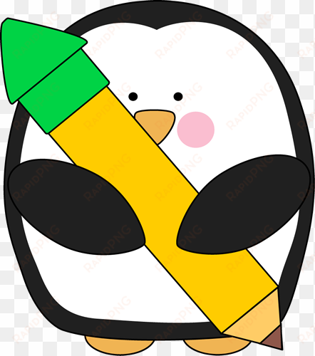 clipart info - penguin pencil clipart