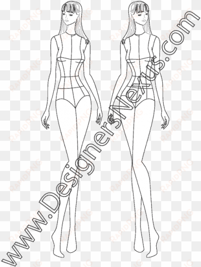 clipart library ankle drawing figure - female croquis in different postures