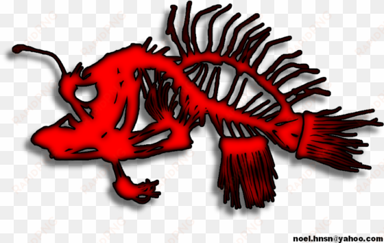 clipart library download anglerfish drawing skeleton - fishing