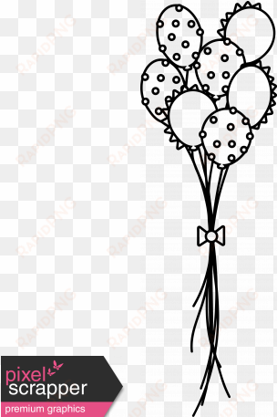 Clipart Library Stock The Good Life Stamps Balloons - Balloons Outline transparent png image