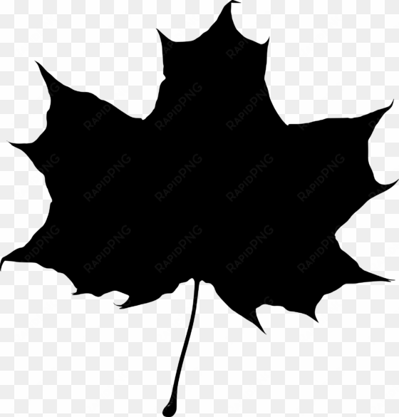 clipart maple leaf silhouette big image png - maple leaf silhouette