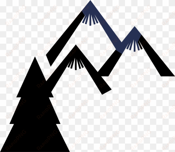 clipart mountain outline - clip art