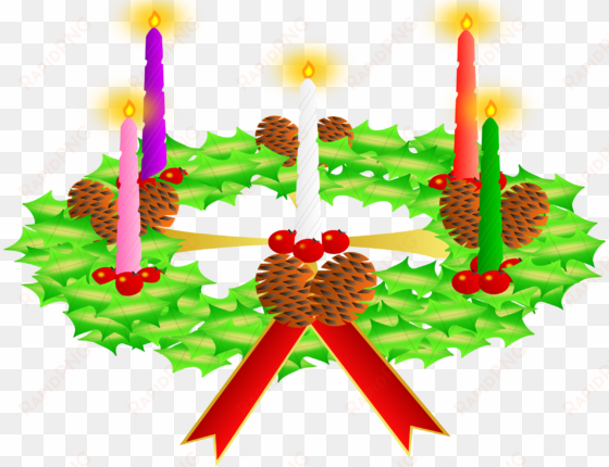 clipart of christmas wreaths - advent